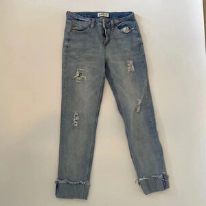 Glamsia Cropped cuffed jeans size 25 denim